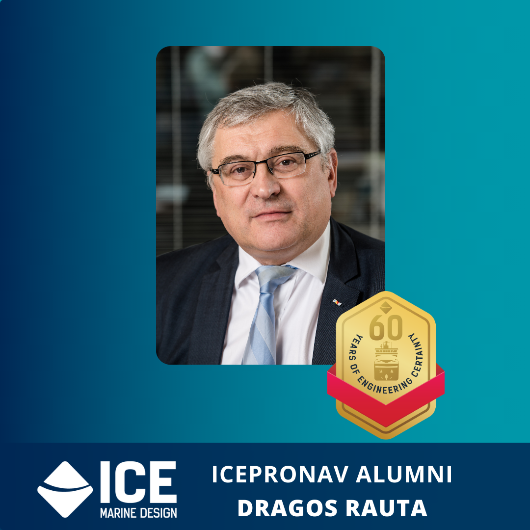 Portrait of Dragos Rauta, Icepronav alumnus and former Technical Director of INTERTANKO.