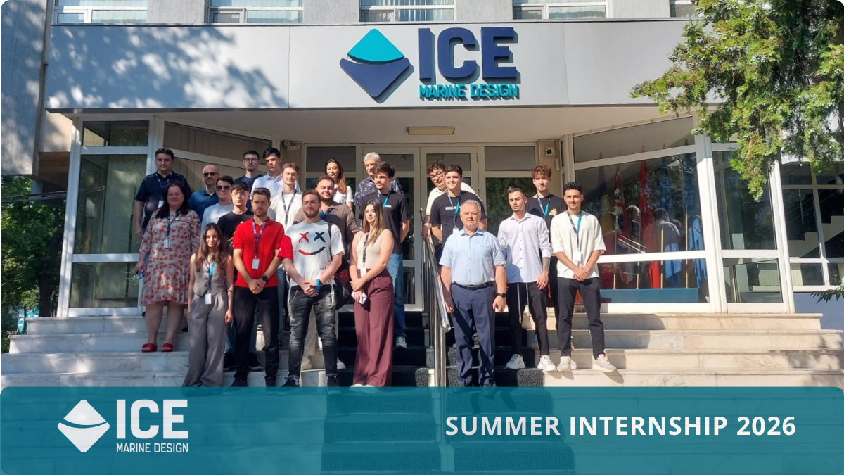 Students taking part in the ICEPRONAV Engineering SRL Summer Internship 2026 programme with company engineers and mentors in Galați, Romania.